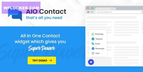 AIO Contact – All in One Contact Widget