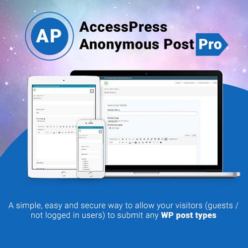 AccessPress-Anonymous-Post-Pro.jpg AccessPress Anonymous Post Pro - Image 1