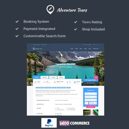 Adventure-Tours-WordPress-Tour-Travel-Theme.jpg Adventure Tours - WordPress Tour/Travel Theme - Image 1