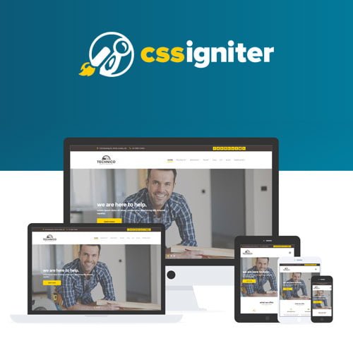 CSS-Igniter-Technico-WordPress-Theme.jpg CSS Igniter Technico WordPress Theme - Image 1