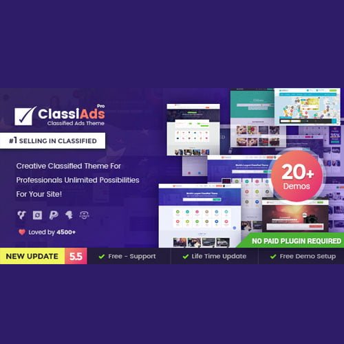 Classiads-Classified-Ads-WordPress-Theme.jpg Classiads - Classified Ads WordPress Theme - Image 1