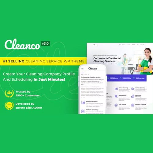 Cleanco-Cleaning-Service-Company-WordPress-Theme.jpg Cleanco - Cleaning Service Company WordPress Theme - Image 1