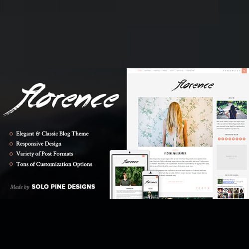 Florence-A-Responsive-WordPress-Blog-Theme.jpg Florence - A Responsive WordPress Blog Theme - Image 1