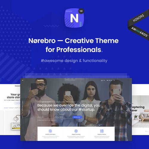 Norebro-Creative-Portfolio-Theme-for-Multipurpose-Usage.jpg Norebro - Creative Portfolio Theme for Multipurpose Usage - Image 1