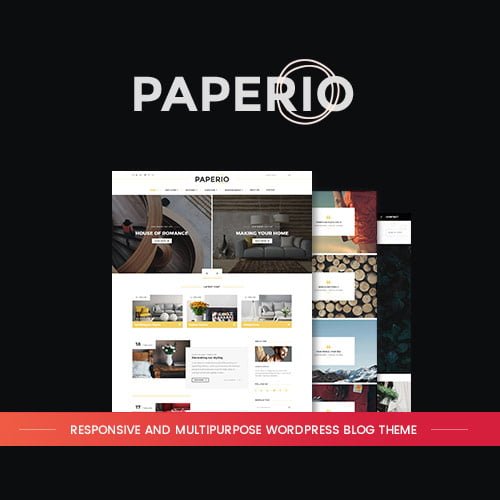 Paperio-Responsive-and-Multipurpose-WordPress-Blog-Theme.jpg Paperio - Responsive and Multipurpose WordPress Blog Theme - Image 1