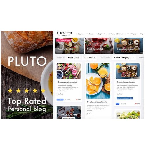 Pluto-Clean-Personal-WordPress-Masonry-Blog-Theme.jpg Pluto Clean Personal WordPress Masonry Blog Theme - Image 1