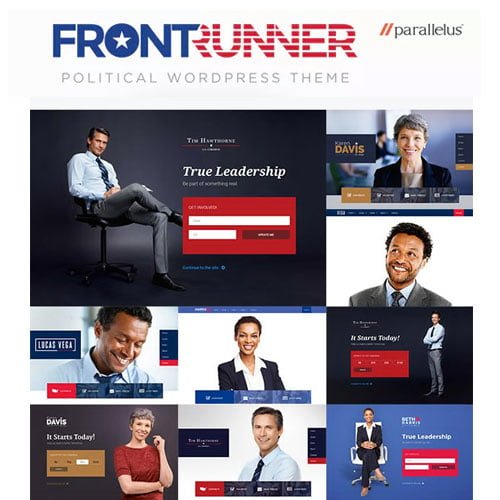 Political-WordPress-Theme-FrontRunner.jpg Political WordPress Theme - FrontRunner - Image 1