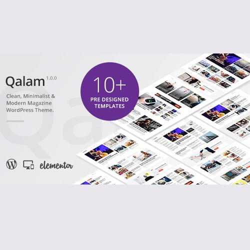 Qalam-NewsPaper-and-Magazine-WordPress-Theme.jpg Qalam - NewsPaper and Magazine WordPress Theme - Image 1