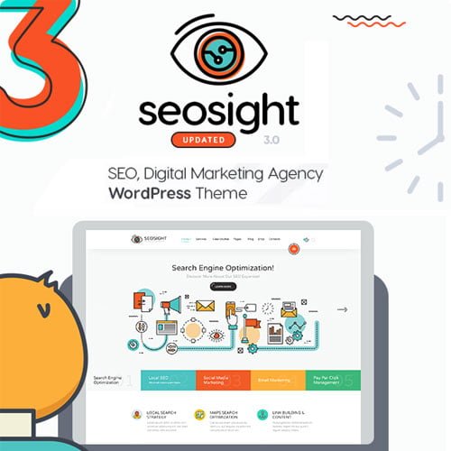 Seosight-SEO-Digital-Marketing-Agency-WP-Theme-with-Shop.jpg Seosight - SEO, Digital Marketing Agency WP Theme with Shop - Image 1