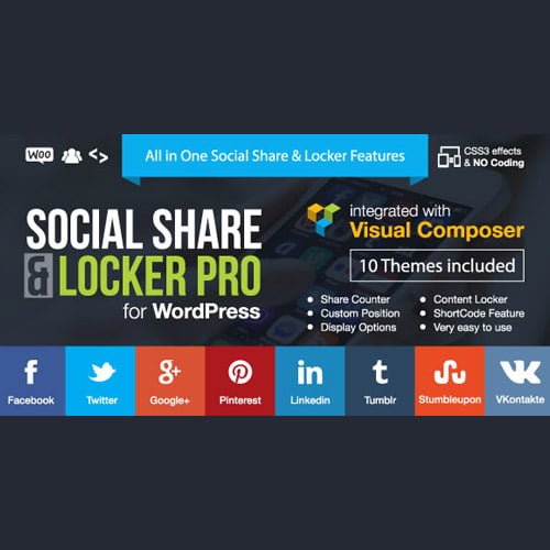Social-Share-Locker-Pro-Wordpress-Plugin.jpg Social Share & Locker Pro Wordpress Plugin - Image 1