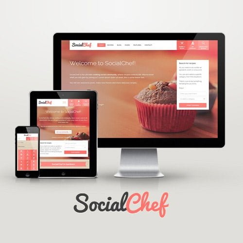 SocialChef-Social-Recipe-WordPress-Theme.jpg SocialChef - Social Recipe WordPress Theme - Image 1