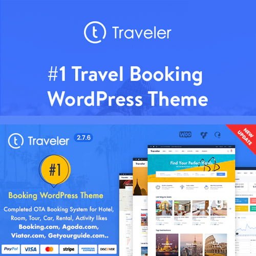 Travel-Booking-WordPress-Theme.jpg Travel Booking WordPress Theme - Image 1
