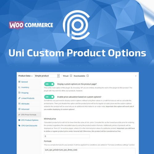 Uni CPO - WooCommerce Options and Price Calculation Formulas