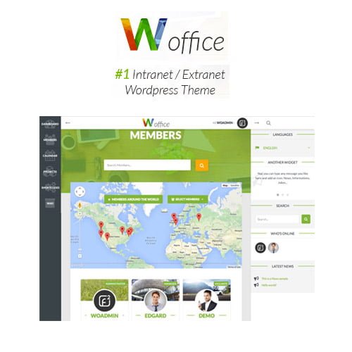 Woffice-Intranet-Extranet-WordPress-Theme.jpg Woffice - Intranet/Extranet WordPress Theme - Image 1
