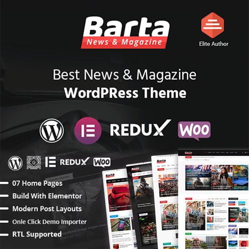 Barta - News & Magazine WordPress Theme