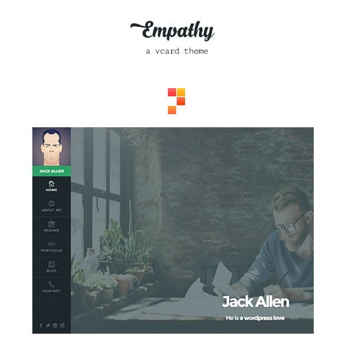 Empathy - A vCard WordPress Theme