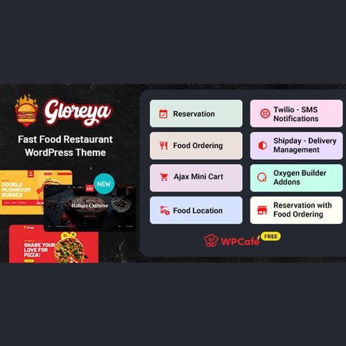 gloreya.jpg Gloreya - Food Ordering & Delivery Restaurant WordPress Theme - Image 1