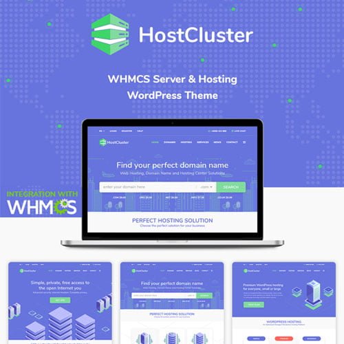 hostcluster.jpg HostCluster - WHMCS Hosting WordPress Theme - Image 1
