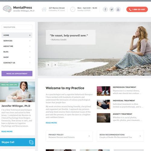 mentalpress.jpg MentalPress - WP Theme for your Medical or Psychology Website. - Image 1