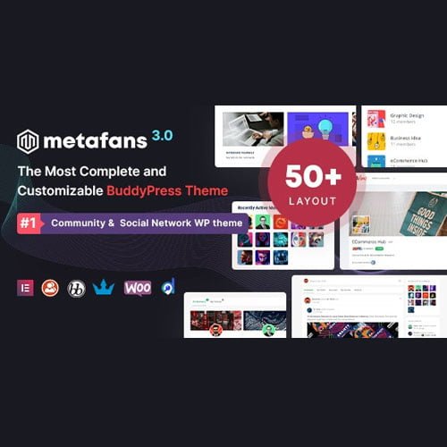 metafans.jpg MetaFans - Community & Social Network BuddyPress Theme - Image 1