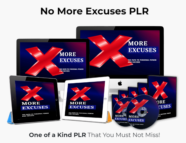 No More Excuses PLR